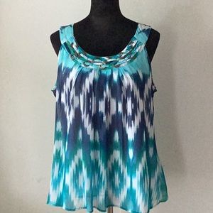 EUC Zac & Rachel lined sleeveless top
